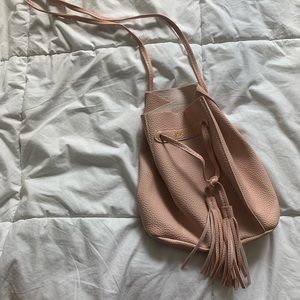 Light pink crossbody purse
